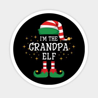 I'm The Grandpa Elf Matching Family Christmas Pajama Magnet